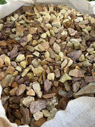 Златолит персиковый декоративная каменная крошка купить в Омской области