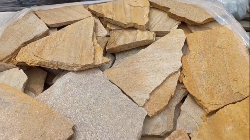 Плитняк златолит жёлтый для цоколя купить в Омской области