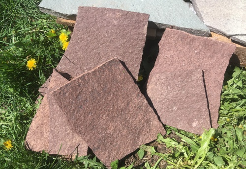 Плитняк лемезит бордовый для цоколя 1,5-2 см купить в Омской области