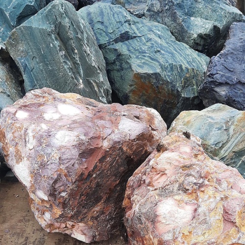 Ландшафтные глыбы красно-фиолетовые 200-1000 килограмм купить в Омской области
