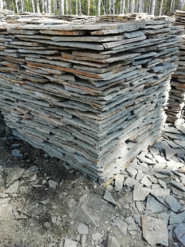 Плитняк златолит Уральский для цоколя, отмостки купить в Омской области