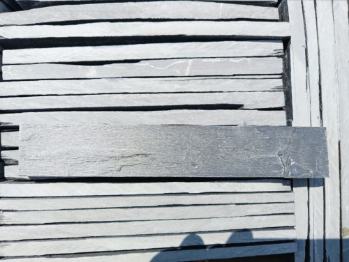 Плитка чёрная из натурального камня фасадная 30 см * 5 см, толщина 7 мм -30 мм купить в Омской области