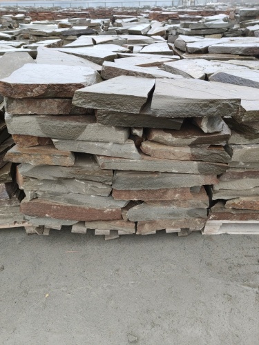 Плитняк песчаник серо-зелёный для мощения 60-65 мм купить в Омской области